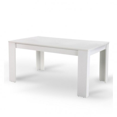 Jedálenský stôl, biela, 140x80 cm, TOMY NEW