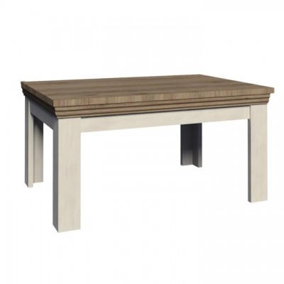 Jedálenský rozkladací stôl, sosna nordická/dub divoký, 160-203x90 cm, ROYAL ST