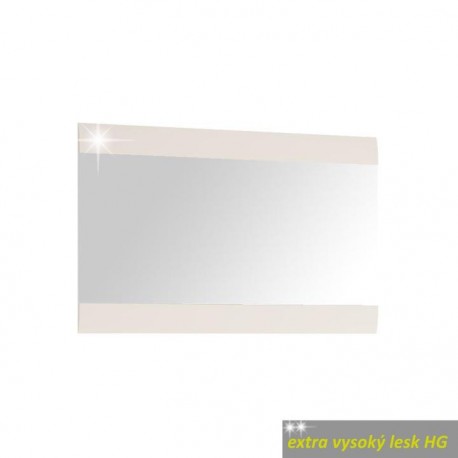 Zrkadlo malé, biela extra vysoký lesk HG, LYNATET TYP 122