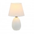 Keramická stolná lampa, biela, QENNY TYP 12 AT09350