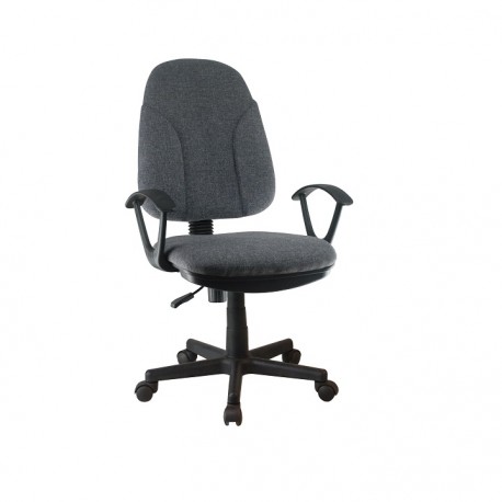 Kancelárska stolička, sivá látka, DEVRI