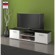 TV stolík, biela/čierna, ZUNO NEW 01