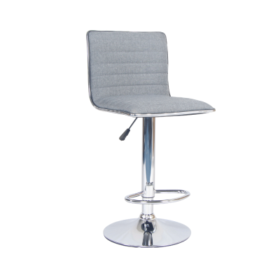 Barová stolička, sivá/chróm, PINAR