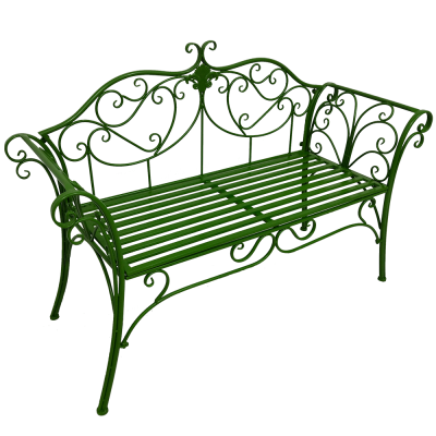 Záhradná lavička, zelená, ETELIA