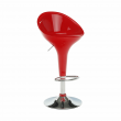 Barová stolička, červená/chróm, ALBA NOVA